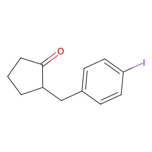 2-(4-Iodobenzyl)cyclopentanone structure