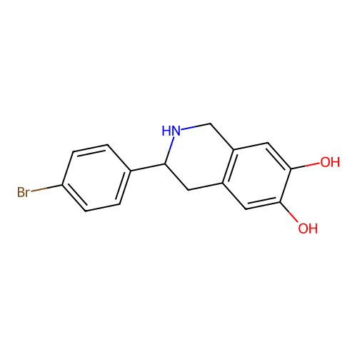 3-(4-Bromophenyl)-1,2,3,4-tetrahydroisoquinoline-6,7-diol structure