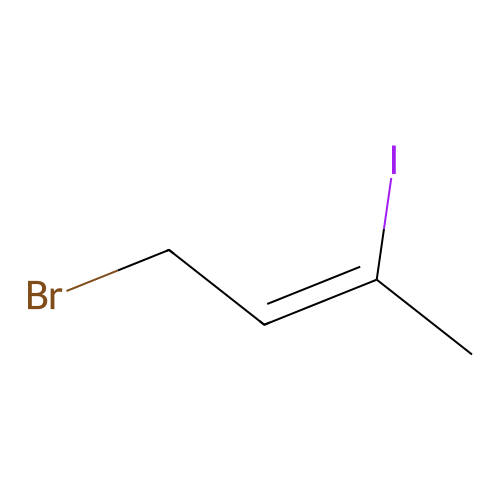 (Z)-1-bromo-3-iodobut-2-ene structure