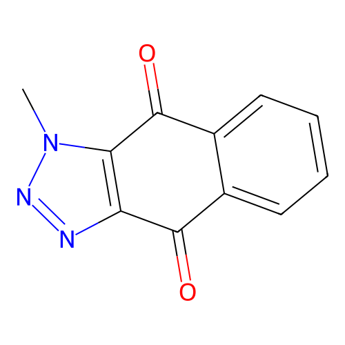 3-Methylbenzo[f]benzotriazole-4,9-dione structure