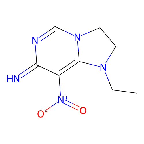 1-Ethyl-8-nitro-2,3-dihydroimidazo[1,2-c]pyrimidin-7-imine structure