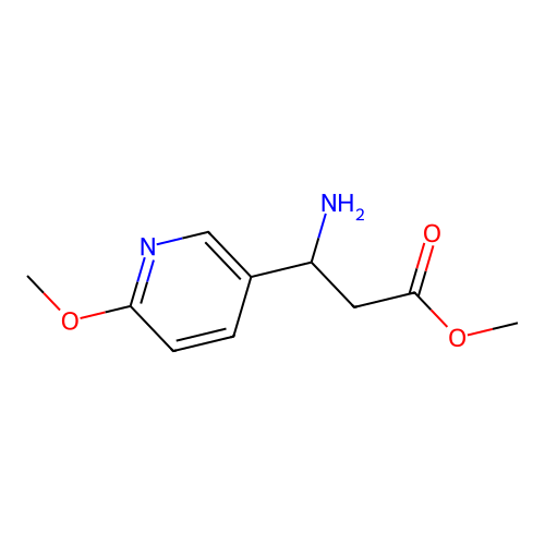 Methyl 3-amino-3-(6-methoxypyridin-3-yl)propanoate structure