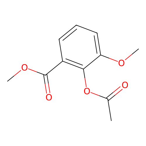 Methyl 2-acetyloxy-3-methoxybenzoate structure