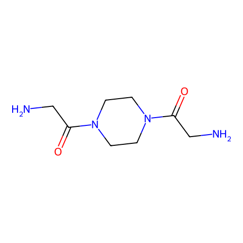 Diglycyl-piperazin structure