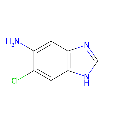 6-氯-2-甲基-1H-苯并咪唑-5-胺 structure
