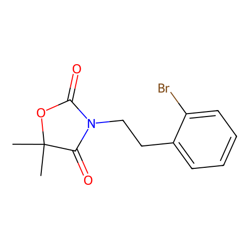 3-[2-(2-Bromophenyl)ethyl]-5,5-dimethyloxazolidine-2,4-dione structure