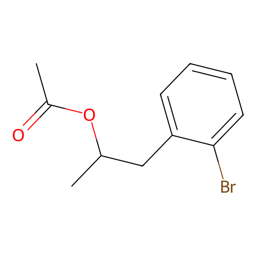 2-(2-Bromophenyl)-1-methylethyl acetate structure