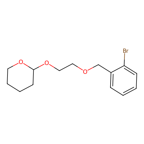2-(2-((2-Bromobenzyl)oxy)ethoxy)tetrahydro-2H-pyran structure