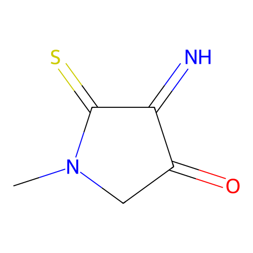 4-Imino-1-methyl-5-sulfanylidenepyrrolidin-3-one structure