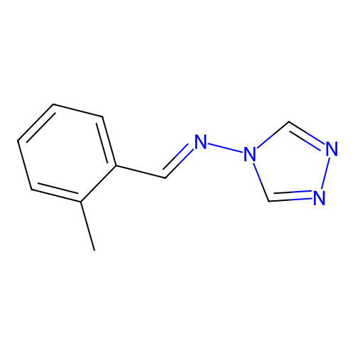 (E)-N-(2-methylbenzylidene)-4H-1,2,4-triazol-4-amine structure