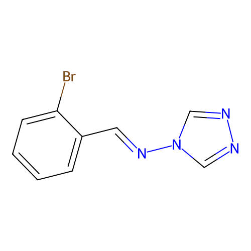 (E)-N-(2-bromobenzylidene)-4H-1,2,4-triazol-4-amine structure
