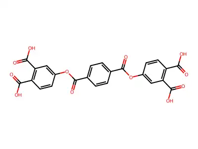 4-{4-[(3,4-Dicarboxyphenoxy)carbonyl]benzoyloxy}benzene-1,2-dicarboxylic acid structure