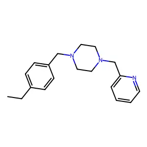 1-(4-Ethylbenzyl)-4-(pyridin-2-ylmethyl)piperazine structure