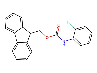 9H-fluoren-9-ylmethyl N-(2-fluorophenyl)carbamate structure