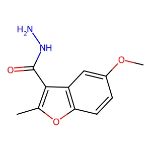 5-Methoxy-2-methylbenzofuran-3-carbohydrazide structure