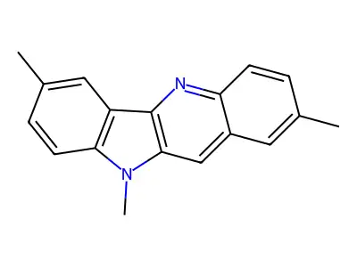 2,7,10-Trimethyl-10H-indolo[3,2-B]quinoline structure