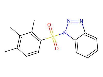 1-(2,3,4-Trimethylphenyl)sulfonylbenzotriazole structure