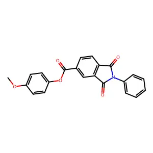 4-Methoxyphenyl 1,3-dioxo-2-phenyl-5-isoindolinecarboxylate structure