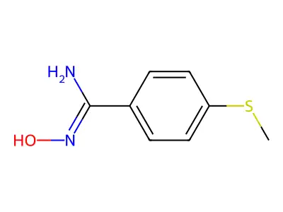 n-Hydroxy-4-methylsulfanyl-benzamidine structure