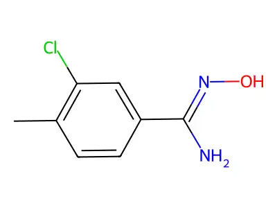 3-Chloro-4-methylbenzamidoxime structure
