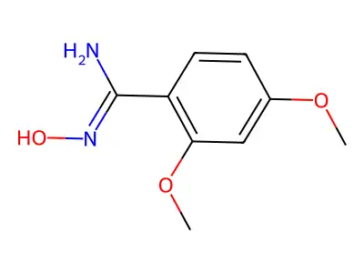 N'-hydroxy-2,4-dimethoxybenzenecarboximidamide structure