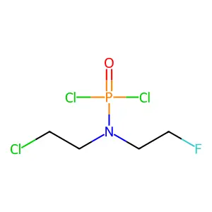 Phosphoramidic dichloride, N-(2-chloroethyl)-N-(2-fluoroethyl)- structure