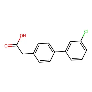 2-(3'-Chloro-[1,1'-biphenyl]-4-yl)acetic acid structure