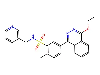 5-(4-ethoxyphthalazin-1-yl)-2-methyl-N-(pyridin-3-ylmethyl)benzenesulfonamide structure