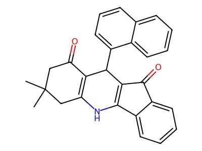 7,7-dimethyl-10-naphthalen-1-yl-5,6,8,10-tetrahydroindeno[1,2-b]quinoline-9,11-dione structure