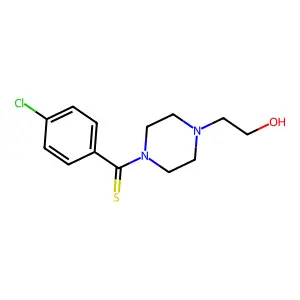 2-[4-(4-Chlorobenzothioyl)-1-piperazinyl]ethanol structure