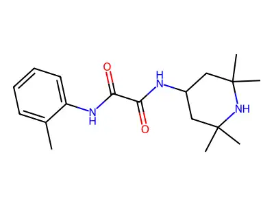 N'-(2-methylphenyl)-N-(2,2,6,6-tetramethylpiperidin-4-yl)oxamide structure