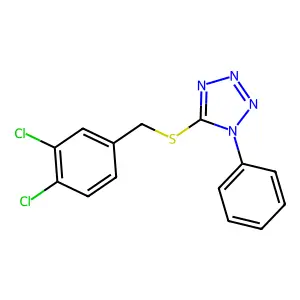 5-[(3,4-Dichlorophenyl)methylsulfanyl]-1-phenyltetrazole structure