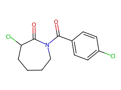 3-Chloro-1-(4-chlorobenzoyl)azepan-2-one structure