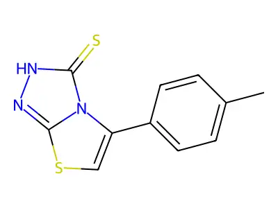 5-(4-methylphenyl)[1,3]thiazolo[2,3-c][1,2,4]triazole-3-thiol structure