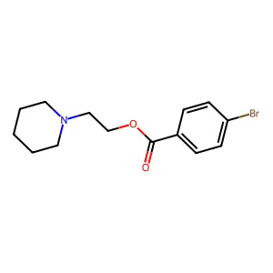 2-Piperidin-1-ylethyl 4-bromobenzoate structure