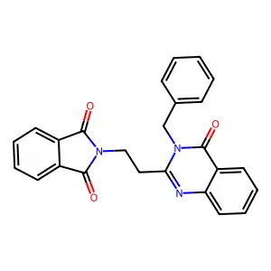 2-[2-(3-Benzyl-4-oxoquinazolin-2-yl)ethyl]isoindole-1,3-dione structure