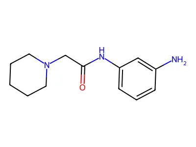 N-(3-aminophenyl)-2-(piperidin-1-yl)acetamide structure