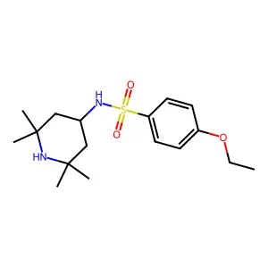 4-ethoxy-N-(2,2,6,6-tetramethylpiperidin-4-yl)benzenesulfonamide structure