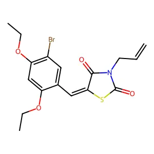 3-Allyl-5-(5-bromo-2,4-diethoxybenzylidene)-1,3-thiazolidine-2,4-dione structure