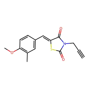 5-(4-Methoxy-3-methylbenzylidene)-3-prop-2-ynyl-1,3-thiazolidine-2,4-dione structure