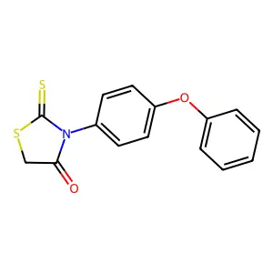 3-(4-Phenoxyphenyl)-2-thioxothiazolidin-4-one structure