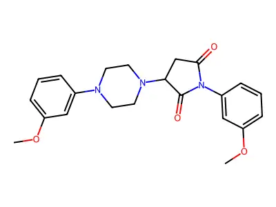 1-(3-Methoxyphenyl)-3-[4-(3-methoxyphenyl)piperazin-1-yl]pyrrolidine-2,5-dione structure