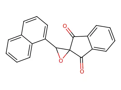 3'-(Naphthalen-1-yl)spiro[indene-2,2'-oxirane]-1,3-dione structure