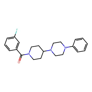 (3-Fluorophenyl)-[4-(4-phenylpiperazin-1-yl)piperidin-1-yl]methanone structure