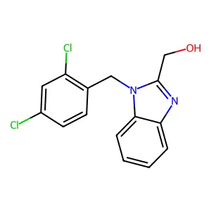 [1-(2,4-dichlorobenzyl)-1H-benzimidazol-2-yl]methanol structure