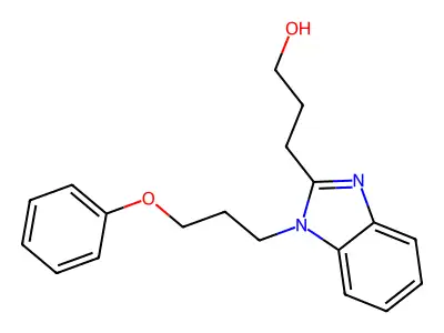 3-[1-(3-Phenoxypropyl)benzimidazol-2-yl]propan-1-ol structure