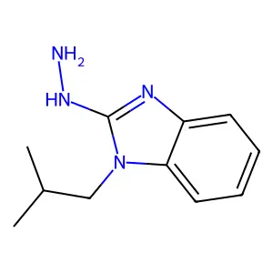 2-Hydrazino-1-isobutyl-1H-benzimidazole structure