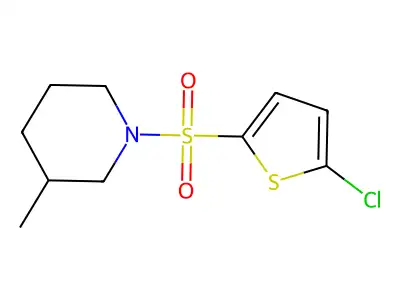 1-(5-Chloro-thiophene-2-sulfonyl)-3-methyl-piperidine structure