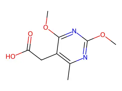 (2,4-Dimethoxy-6-methyl-pyrimidin-5-yl)-acetic acid structure