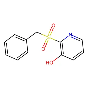 2-Benzylsulfonylpyridin-3-ol structure